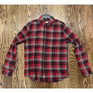 American Eagle Super Soft Button-Down Flannel Lumberjack Shirt Plaid Mens Size S